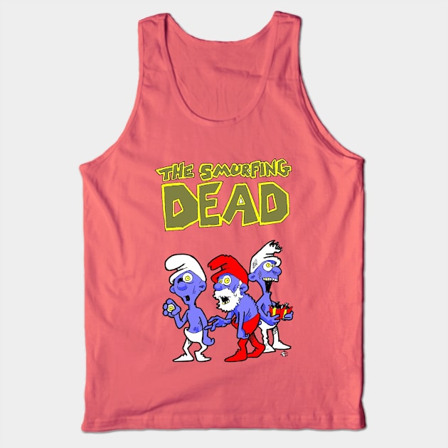 the Smurfing Unalived Tank Top by BubbaWorldComix